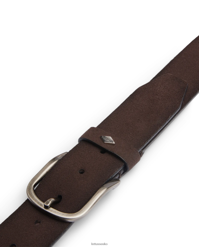 cinturon ruskind kalvflettet mokka tilbehør Lottusse kollektion BT626B446
