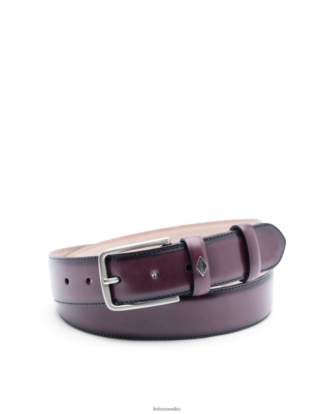 cinturon lyst kalvespænde rødbrun tilbehør Lottusse kollektion BT626B433