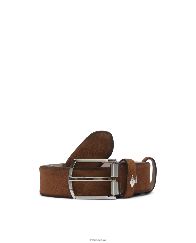cinturon ruskind kalvespænde Brun tilbehør Lottusse kollektion BT626B442