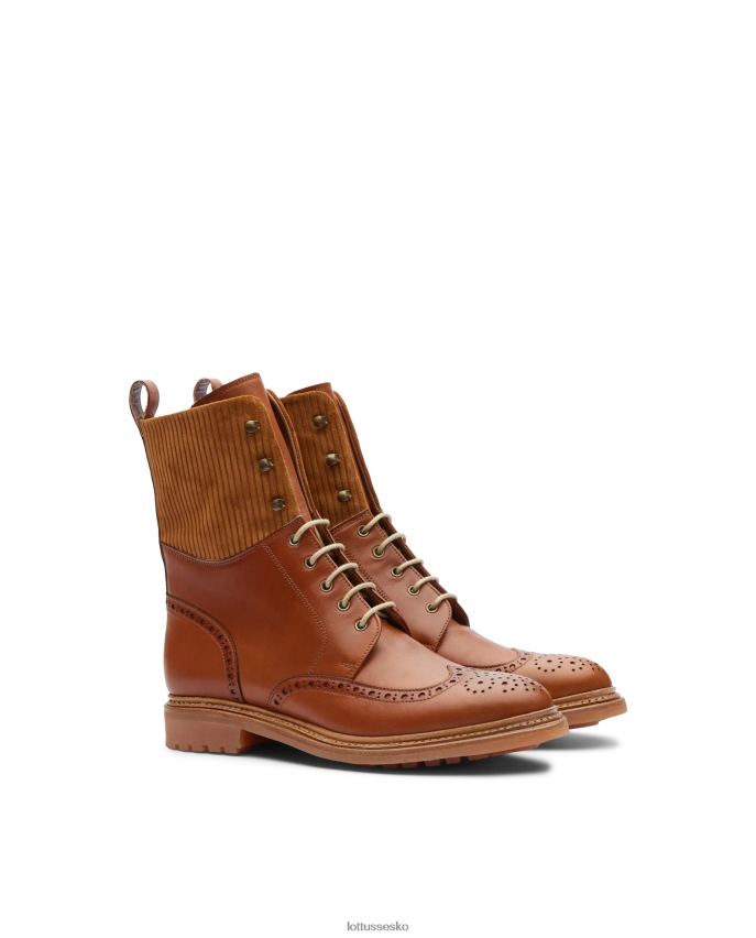 walton crust anilin embossy kalv ankelstøvler Brun fodtøj Lottusse Kvinder BT626B202