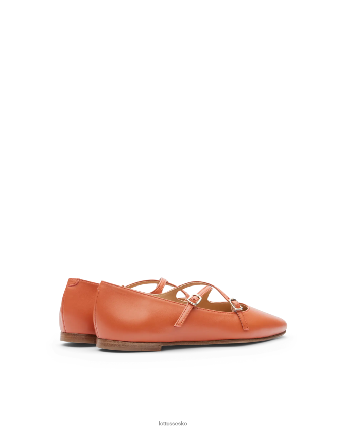 bel bløde lammeballerinaer orange fodtøj Lottusse Kvinder BT626B266