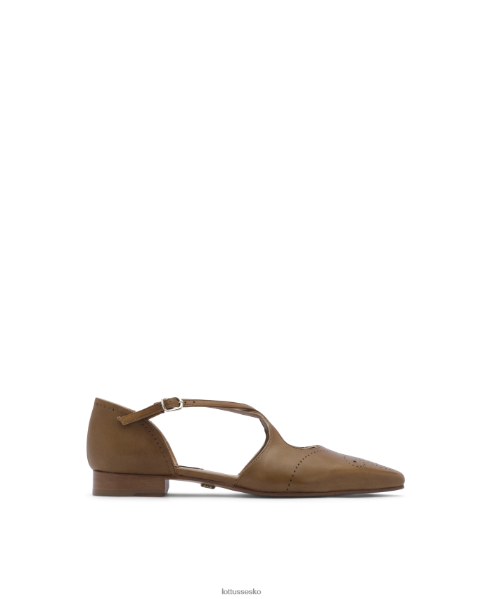 smithson crust anilin kalveballerinaer olivengrøn fodtøj Lottusse Kvinder BT626B216