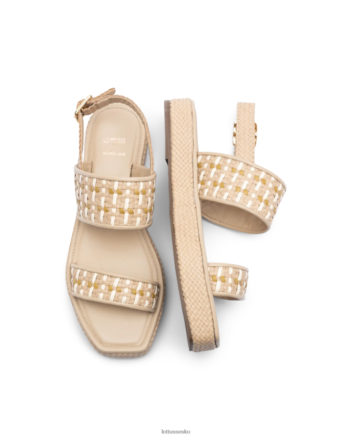 specielle flettede gedesandaler off white fodtøj Lottusse Kvinder BT626B321