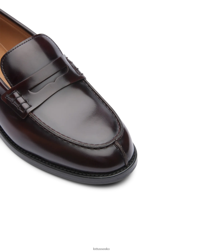 chris poleret binder kalve loafers rødbrun fodtøj Lottusse Kvinder BT626B392