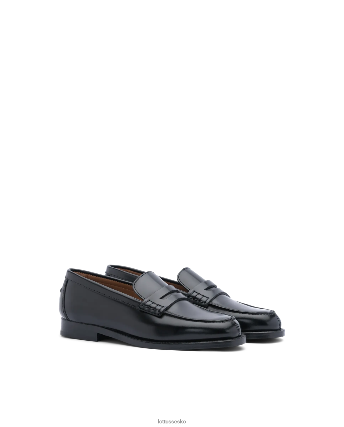 chris poleret binder kalve loafers sort fodtøj Lottusse Kvinder BT626B391