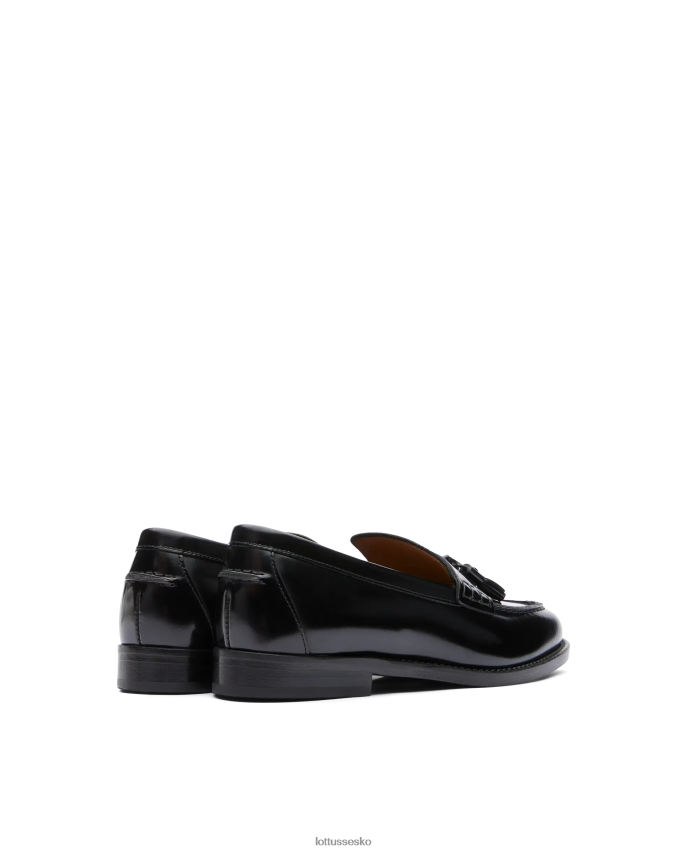 chris poleret binder kalve loafers sort fodtøj Lottusse Kvinder BT626B393