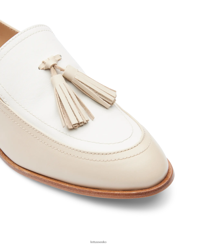claire almindelige kalve loafers off white fodtøj Lottusse Kvinder BT626B243
