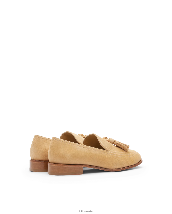 claire loafers i ruskind beige fodtøj Lottusse Kvinder BT626B244