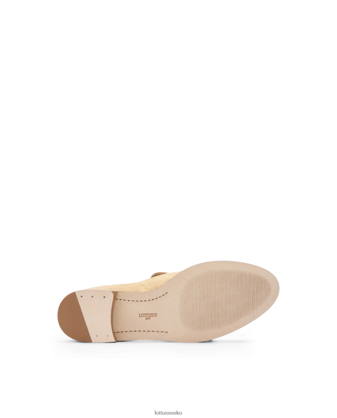 claire loafers i ruskind beige fodtøj Lottusse Kvinder BT626B244