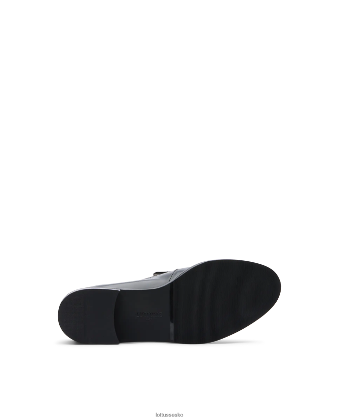 claire polerede kalve loafers med binder sort fodtøj Lottusse Kvinder BT626B397
