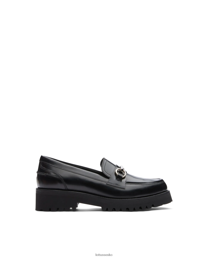 covent poleret binder kalve loafers sort fodtøj Lottusse Kvinder BT626B403