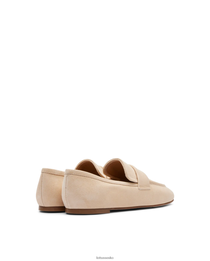 goya loafers i ruskind off white fodtøj Lottusse Kvinder BT626B410
