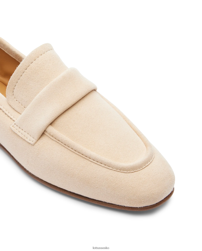 goya loafers i ruskind off white fodtøj Lottusse Kvinder BT626B410