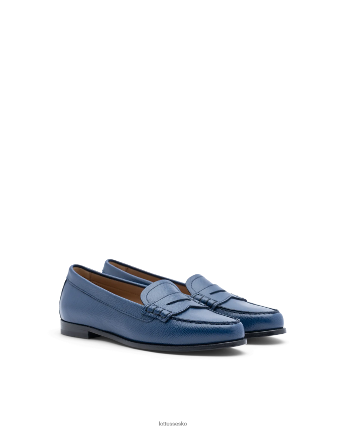 liberty safian stamp kalve loafers marineblå fodtøj Lottusse Kvinder BT626B240