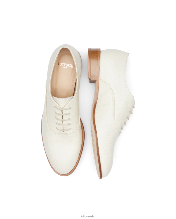 claire safian stempel kalv oxford off white fodtøj Lottusse Kvinder BT626B241