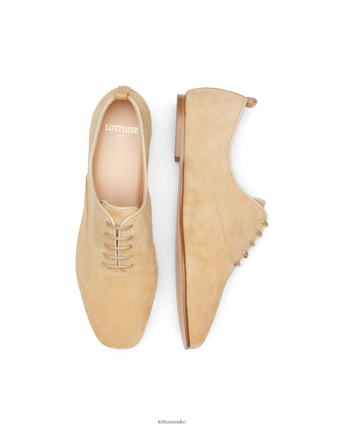 goya ged ruskind oxford beige fodtøj Lottusse Kvinder BT626B272