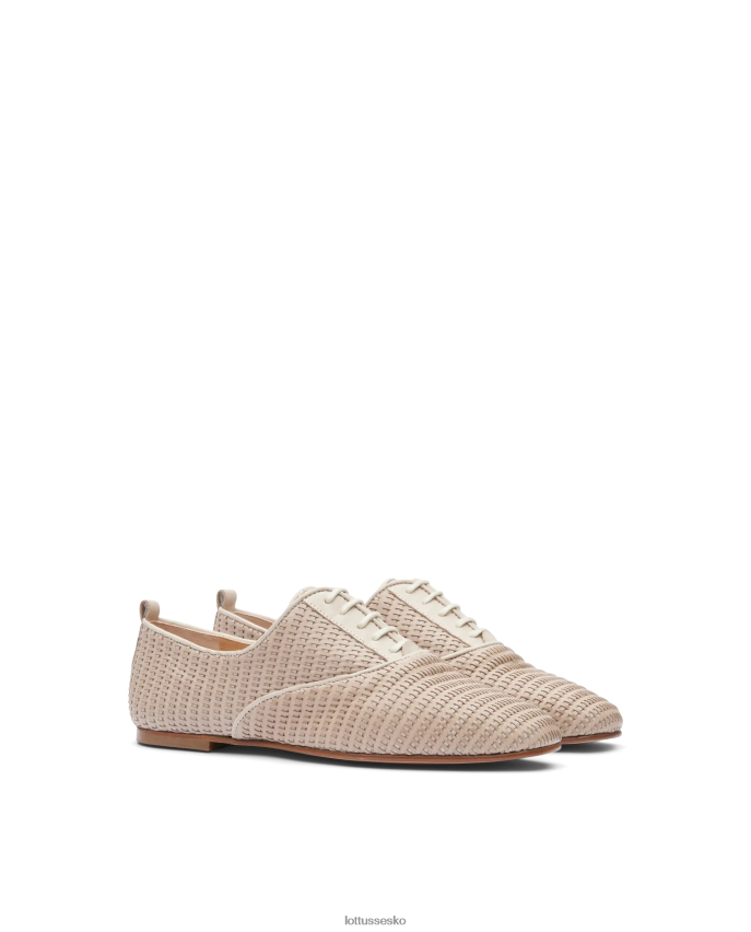 goya kalve mesh læder oxford off white fodtøj Lottusse Kvinder BT626B270