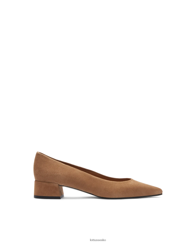 carla pumps i ruskind af ged beige fodtøj Lottusse Kvinder BT626B408
