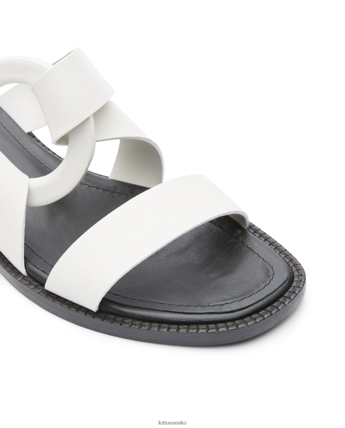 etniske almindelige kalvesandaler off white fodtøj Lottusse Kvinder BT626B247