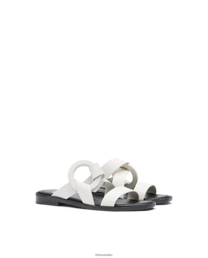 etniske almindelige kalvesandaler off white fodtøj Lottusse Kvinder BT626B247