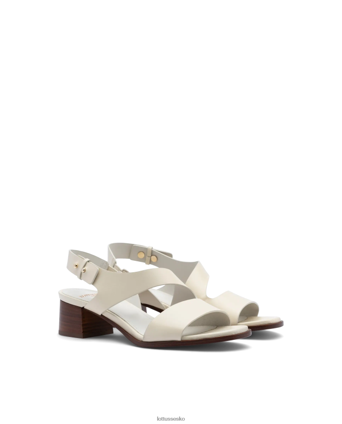 nylo kalvesandaler med almindelig korn off white fodtøj Lottusse Kvinder BT626B257