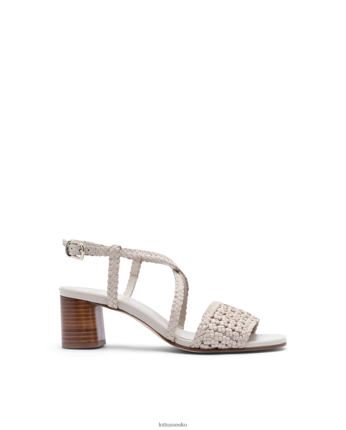 sommer lammesandaler i mesh læder off white fodtøj Lottusse Kvinder BT626B316