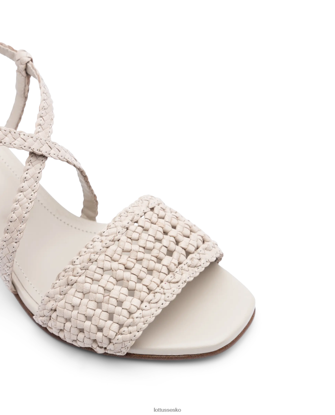 sommer lammesandaler i mesh læder off white fodtøj Lottusse Kvinder BT626B316
