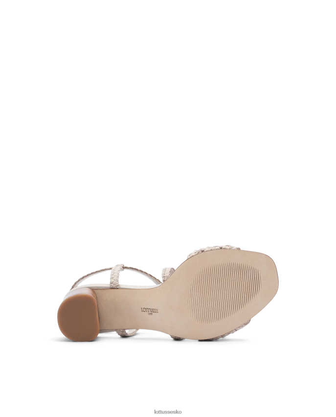 sommer lammesandaler i mesh læder off white fodtøj Lottusse Kvinder BT626B316