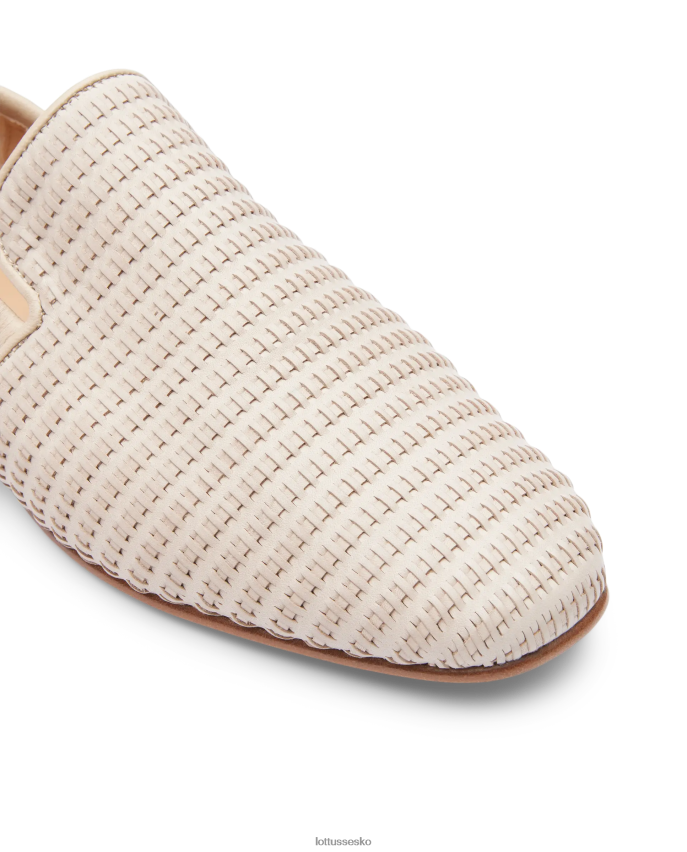 goya espadriller i kalve mesh læder off white fodtøj Lottusse Kvinder BT626B276