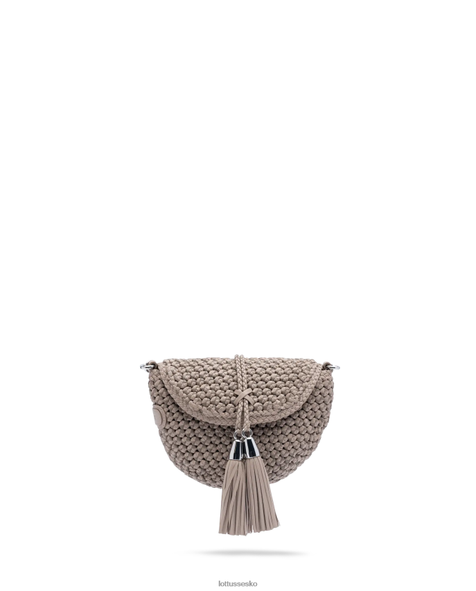 noodbag merino lam blød crossbody taske beige tilbehør Lottusse Kvinder BT626B342