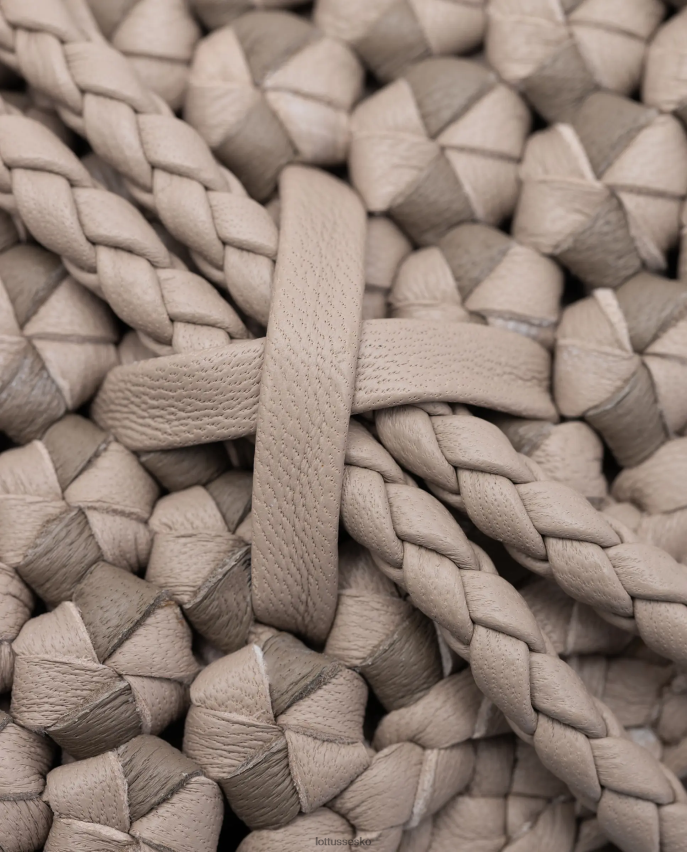 noodbag merino lam blød crossbody taske beige tilbehør Lottusse Kvinder BT626B342