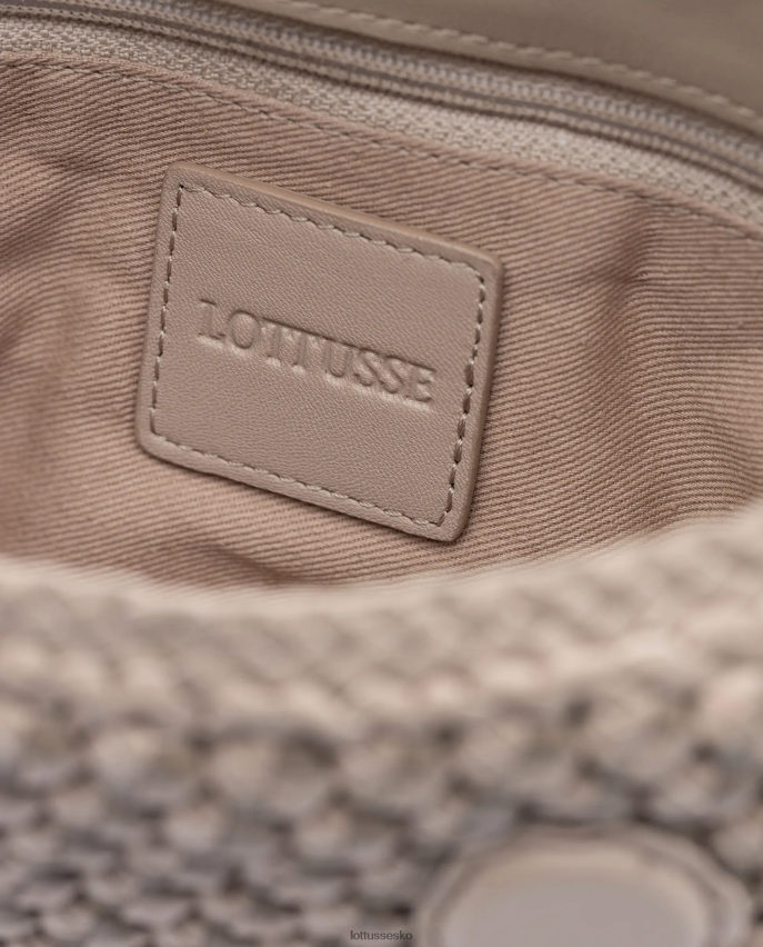 noodbag merino lam blød crossbody taske beige tilbehør Lottusse Kvinder BT626B342