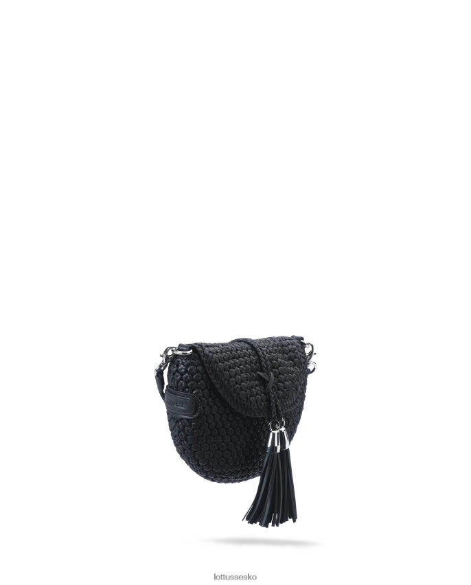 noodbag merino lam blød crossbody taske sort tilbehør Lottusse Kvinder BT626B336