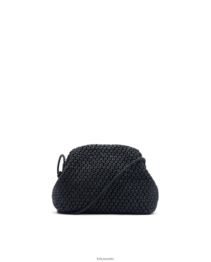 noodbag merino lam blød crossbody taske sort tilbehør Lottusse Kvinder BT626B347