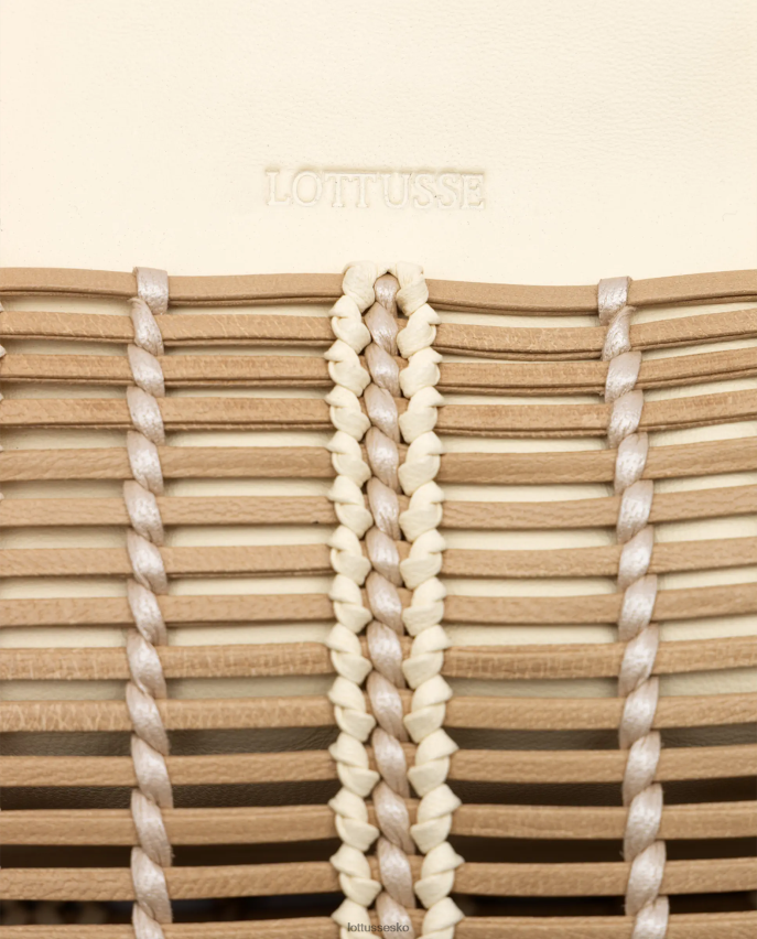 rediger flettet ged shopper beige tilbehør Lottusse Kvinder BT626B362
