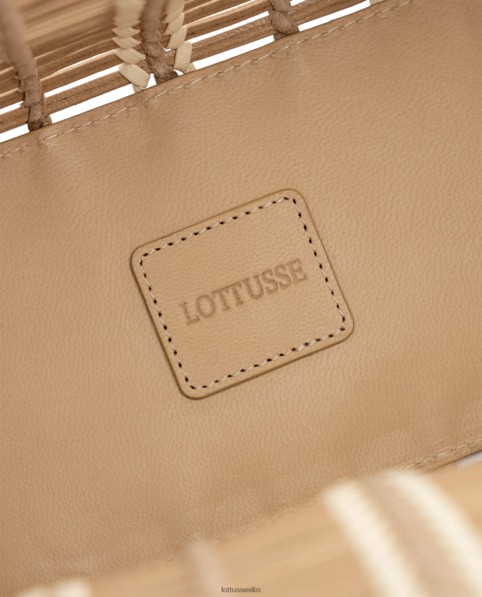 rediger flettet ged shopper beige tilbehør Lottusse Kvinder BT626B362
