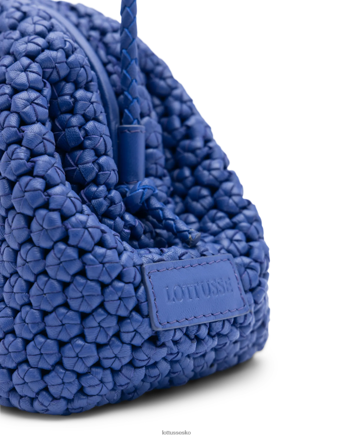 noodbag merino lammetaske med blødt tophåndtag blå tilbehør Lottusse Kvinder BT626B348