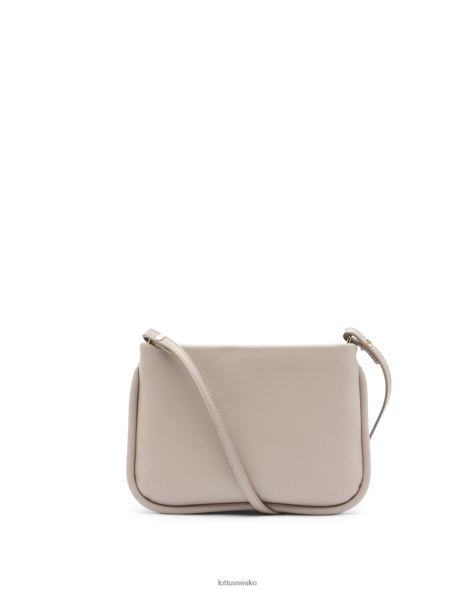 serena ensfarvet kalv-håndtagstaske beige tilbehør Lottusse Kvinder BT626B335