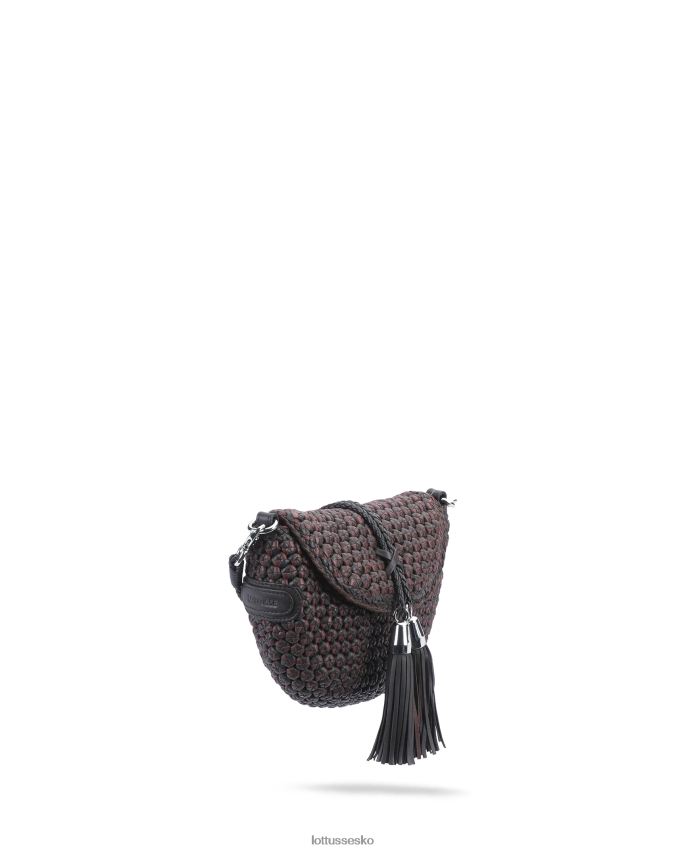 noodbag flerfarvet lam crossbody noodbag mokka tilbehør Lottusse Kvinder BT626B374