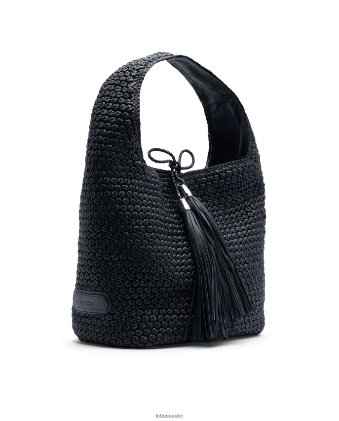 noodbag merino lam blød hobo sort tilbehør Lottusse Kvinder BT626B358