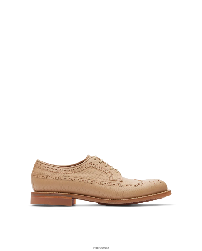 walton præget kænguru læder derby beige fodtøj Lottusse Mænd BT626B67