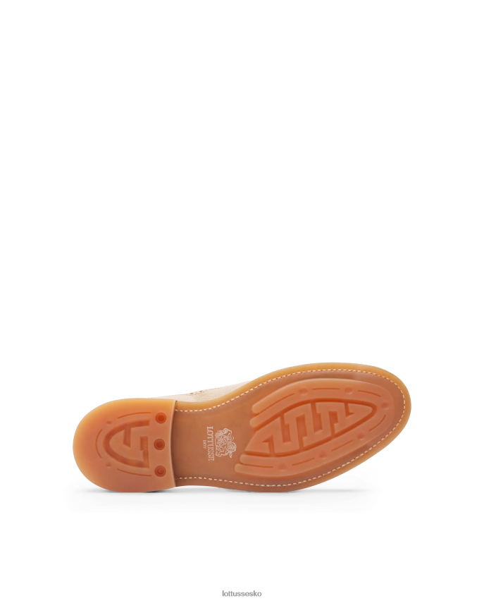 walton præget kænguru læder derby beige fodtøj Lottusse Mænd BT626B67