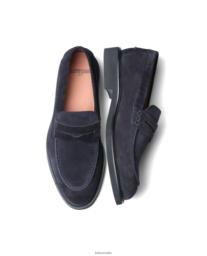 baltimore loafers i kalveruskind flåde fodtøj Lottusse Mænd BT626B164