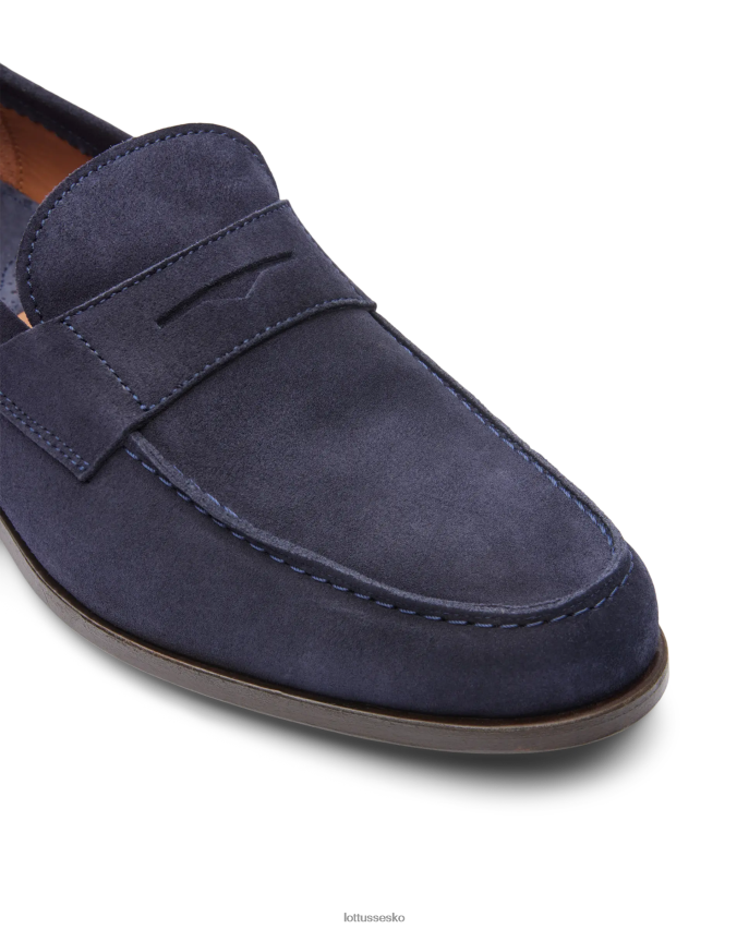 daytona kalve loafers i ruskind marineblå fodtøj Lottusse Mænd BT626B63