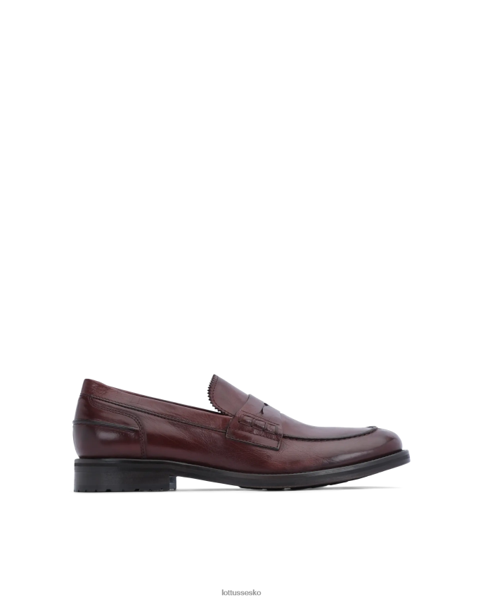 orwell bordeaux kalveskind loafers rødbrun fodtøj Lottusse Mænd BT626B168