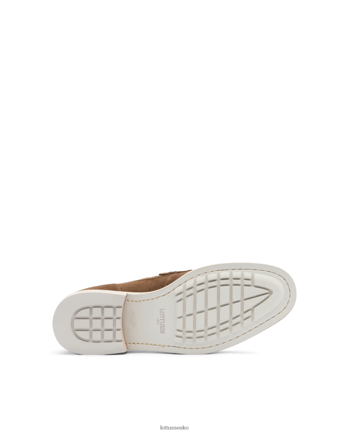 venedig børste af prægede kalve loafers Brun fodtøj Lottusse Mænd BT626B81