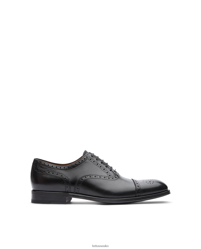 lenox børste kalven oxford af sort fodtøj Lottusse Mænd BT626B10