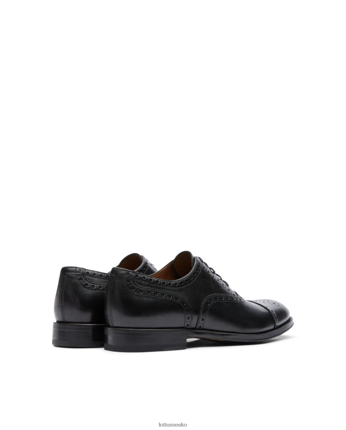 lenox børste kalven oxford af sort fodtøj Lottusse Mænd BT626B10