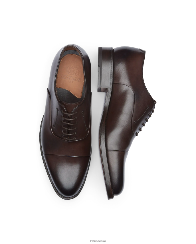 premium skorpe anilin kalv oxford mokka fodtøj Lottusse Mænd BT626B2