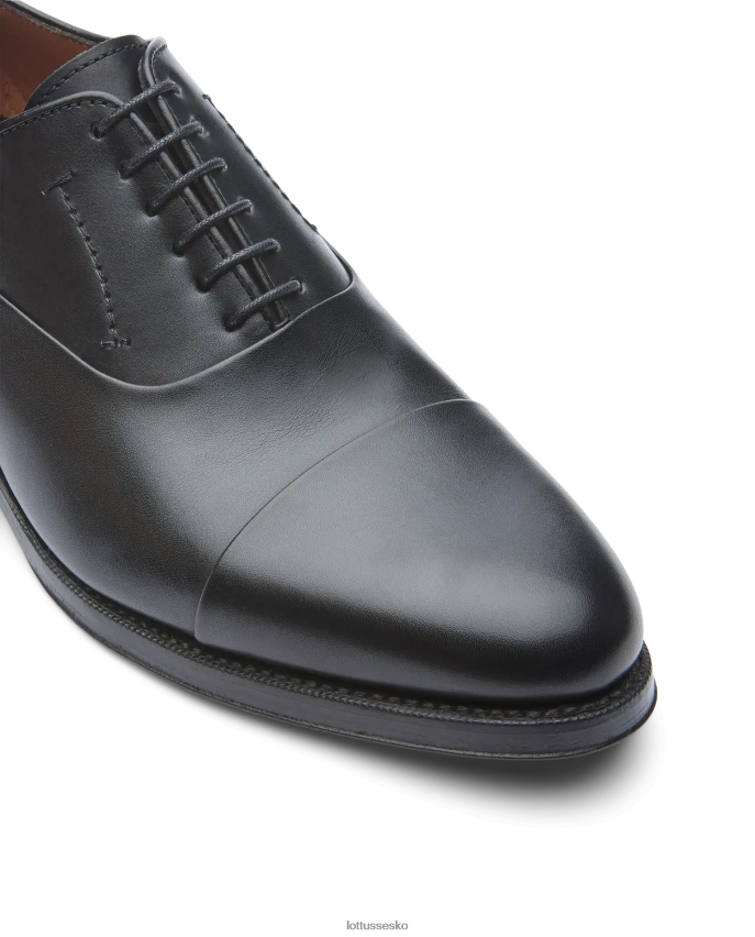 premium skorpe anilin kalv oxford sort fodtøj Lottusse Mænd BT626B1